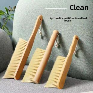 轿车刷车内除尘刷扫雪刷笤帚软毛扫床刷实木猪鬃软毛长柄刷