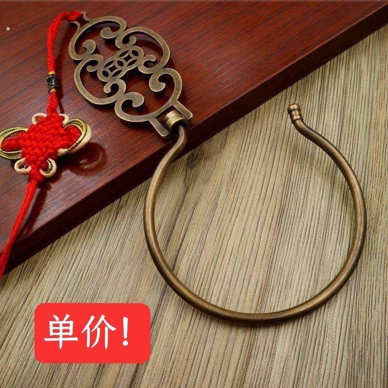 仿古黄铜蚊帐老式宫廷复古三门家用门帘窗帘挂钩勾子抓手装饰配件