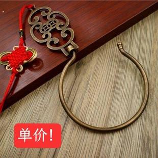 仿古黄铜蚊帐老式宫廷复古三门家用门帘窗帘挂钩勾子抓手装饰配件