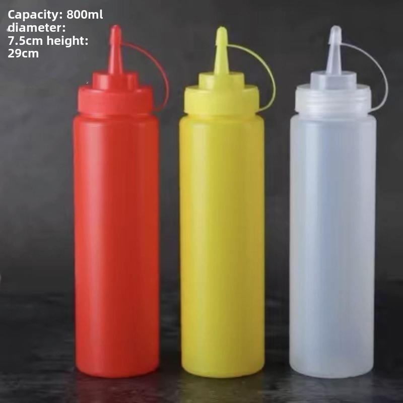 塑料挤酱瓶专用酱汁调料瓶食品级加厚按压嘴挤酱瓶油壶家用厨房