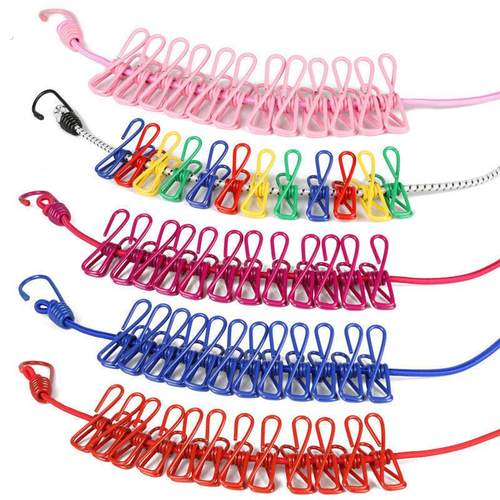 户外旅行酒店防风凉晒衣服被子神器室外加粗防滑挂晒晾衣绳晾衣绳