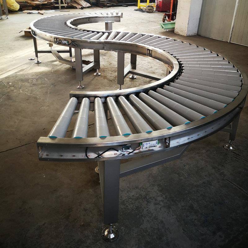 小型滚筒转弯机无动力滚筒输送机电器装配流水线家具厂生产线厂家