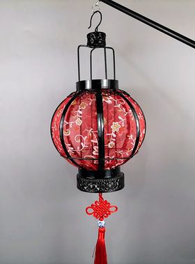 铁艺古典小圆灯笼节日装 饰六一儿童手提灯舞台 演出汉服拍摄道具