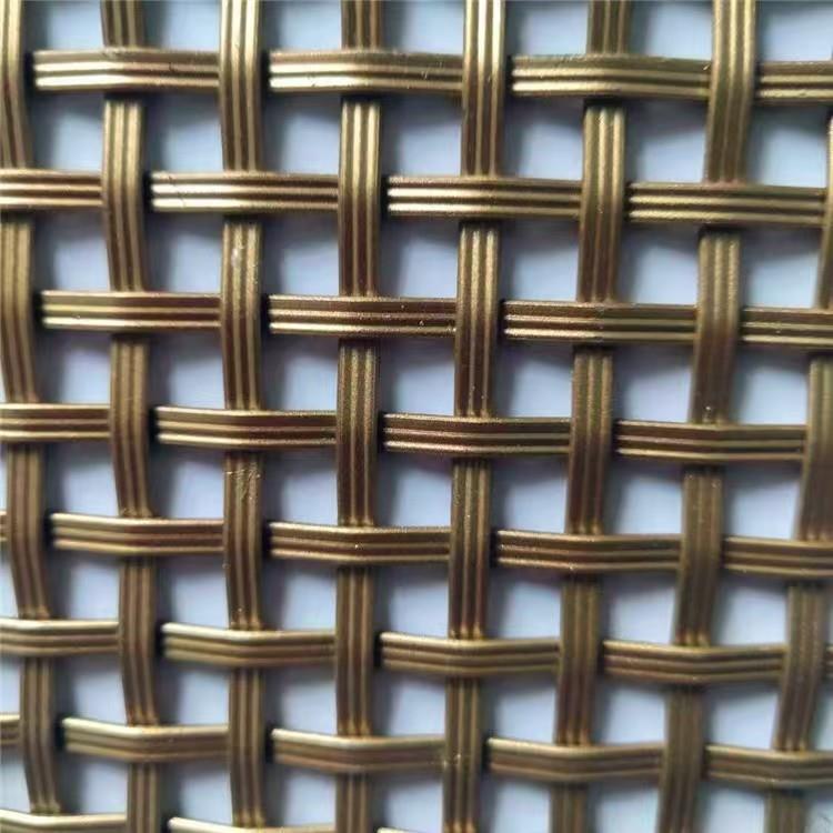 厂家直销不锈钢装饰网 金属编织网垂帘 酒店屏风隔断网螺旋金属网