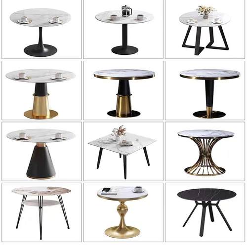 需定制洽谈桌椅组合简约谈单接待桌椅奶茶店咖啡厅小圆桌酒店售楼