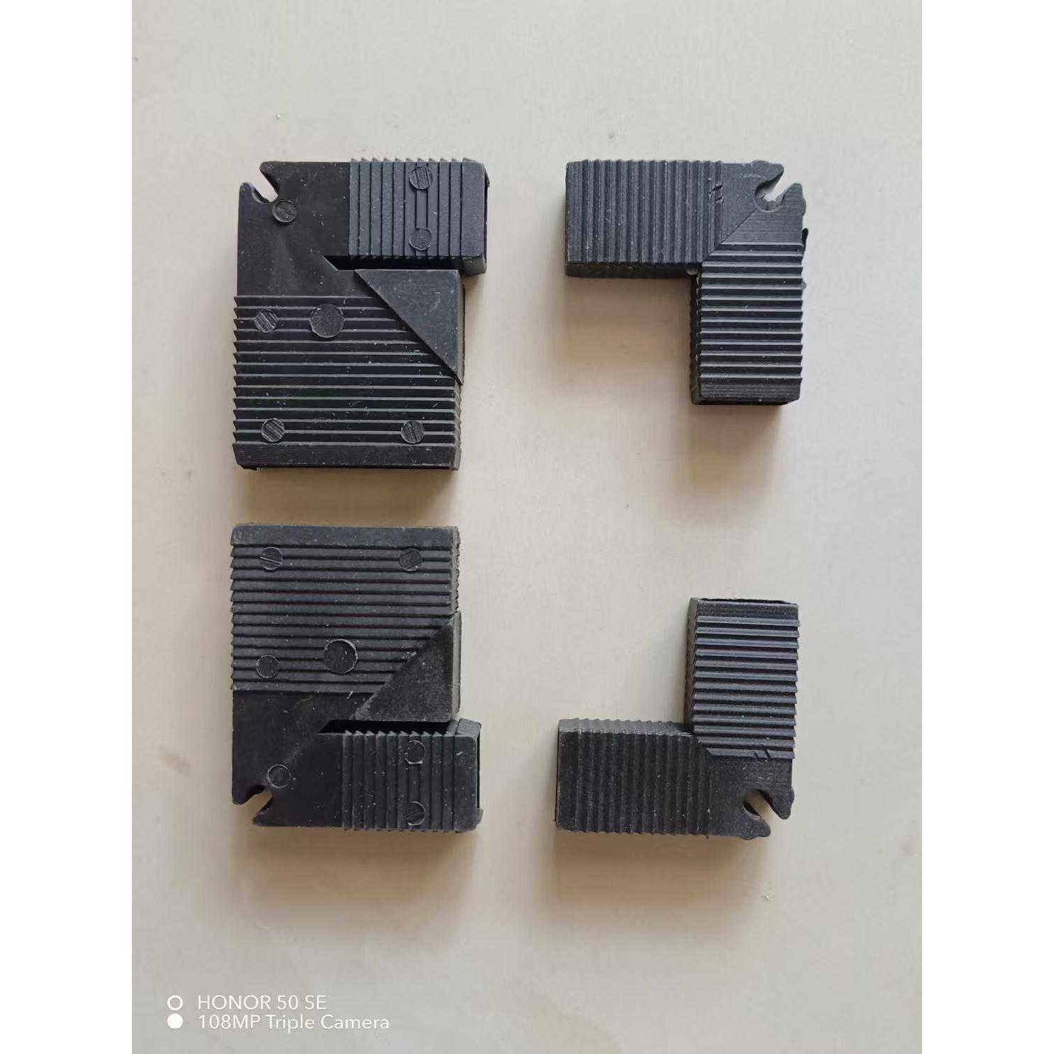 橱柜晶钢门配件通用角码隐形内角码塑料连接件四件套量大从优