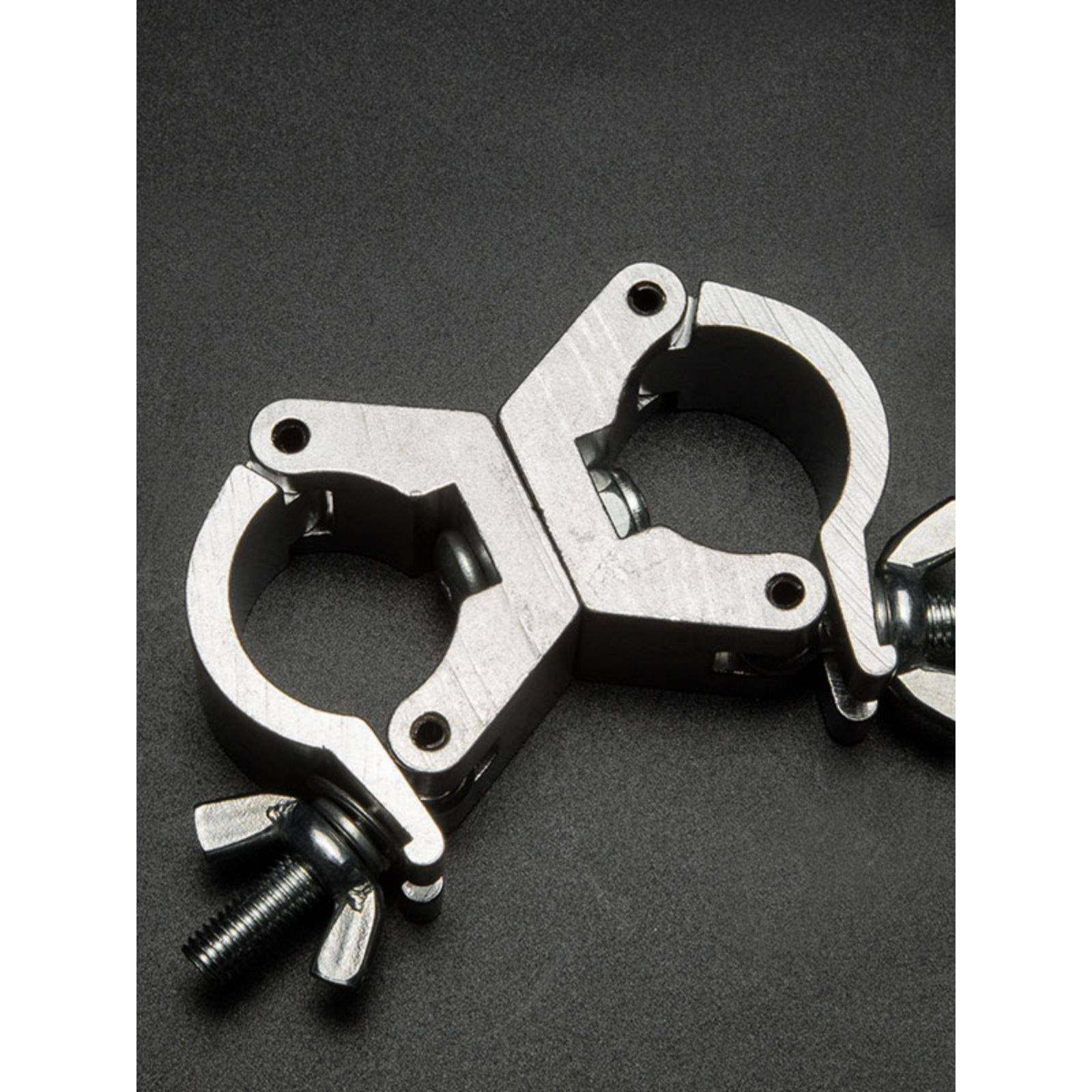 铝合金十字万向紧固件脚手架连接单、双卡扣配件舞台圆管旋转固定