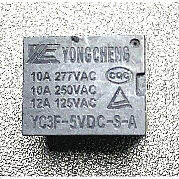 YC3F-5VDC-S-A 5伏4脚 通用款继电器YC3F-5VDC-1A 全新