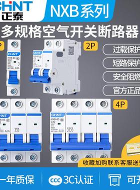 正泰NXB空气开 关小型断路器总开 电闸100A空开 1P 2P 3P4p125a D
