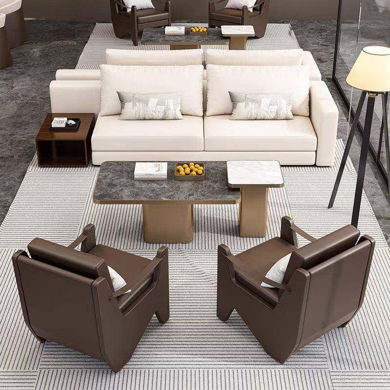 需定制现代酒店会所大堂休息区卡座样品屋展示中心洽谈会客沙发桌