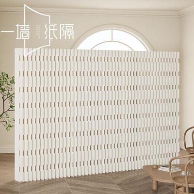 需定制纸屏风隔断假墙一房变两房玄关分隔遮挡板新型室内隔断墙简