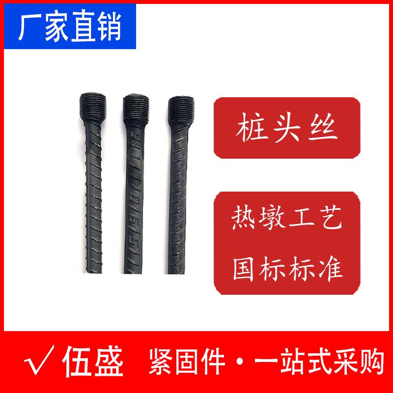 螺纹钢桩头丝 预埋螺杆 接头钢筋预埋 螺纹钢加工 锚固钢筋 套筒
