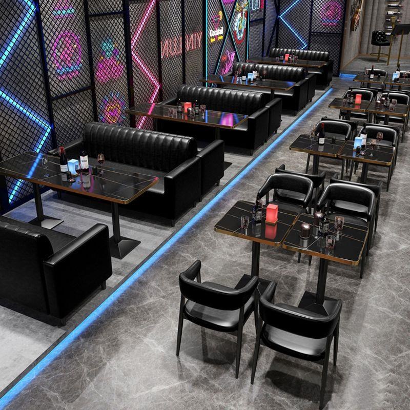 奶茶店桌椅酒吧清吧卡座西餐咖啡厅甜品烧烤火锅店工业风沙发组合