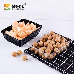 蔬果乐2116一次性透明水果蔬菜深托盘果切烤鸭超市打包盒两斤装