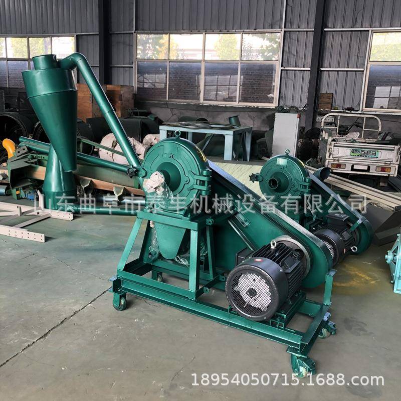 自吸式铸铁豆饼粉碎机麦麸稻壳粉碎机杂粮干湿大米粉碎机
