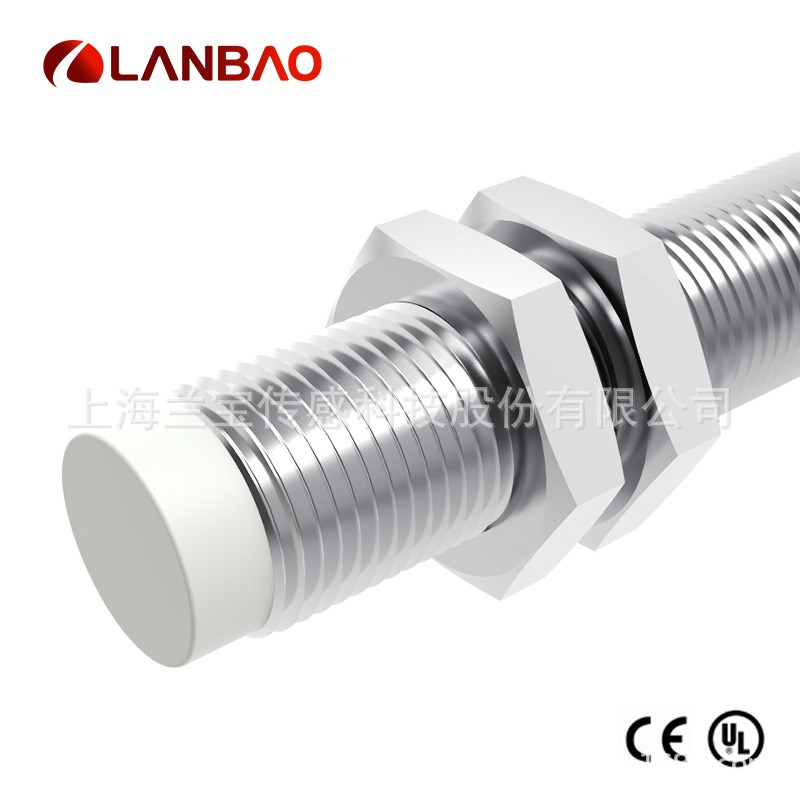 兰宝电感传感器LR12XBN04DPO-E2 直流3线4mm金属外壳 M12接近开关