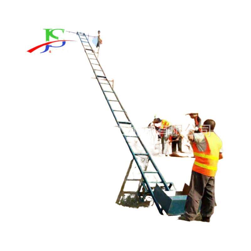 电动爬坡提升机 建筑工地斜坡提升上料机Slope lifting feeder