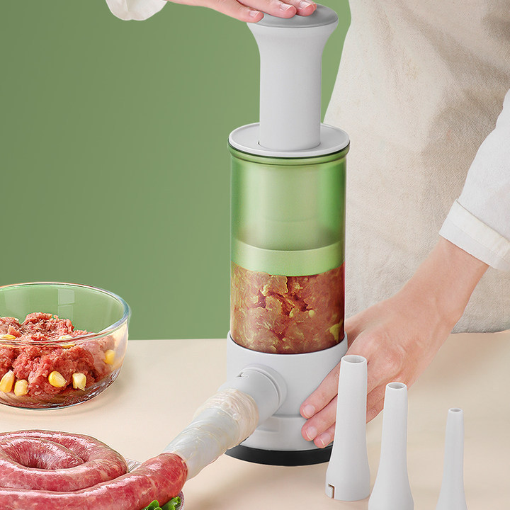 按压灌肠器神器家用肠衣香肠腊肠灌装工具食品级加大号灌肠机
