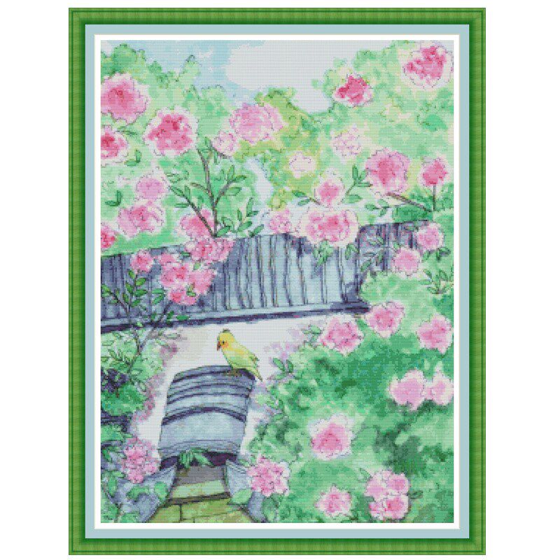 十字绣材包画 春意盎然 全针满绣印花