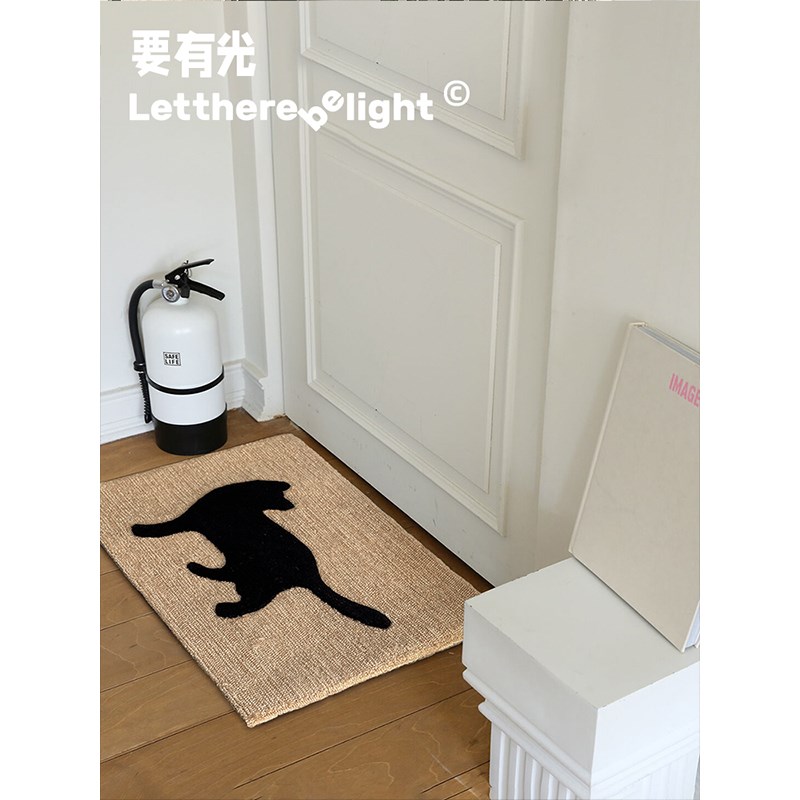 要有光匠心手工小地毯糖果色可爱小地垫床边毯坐垫风