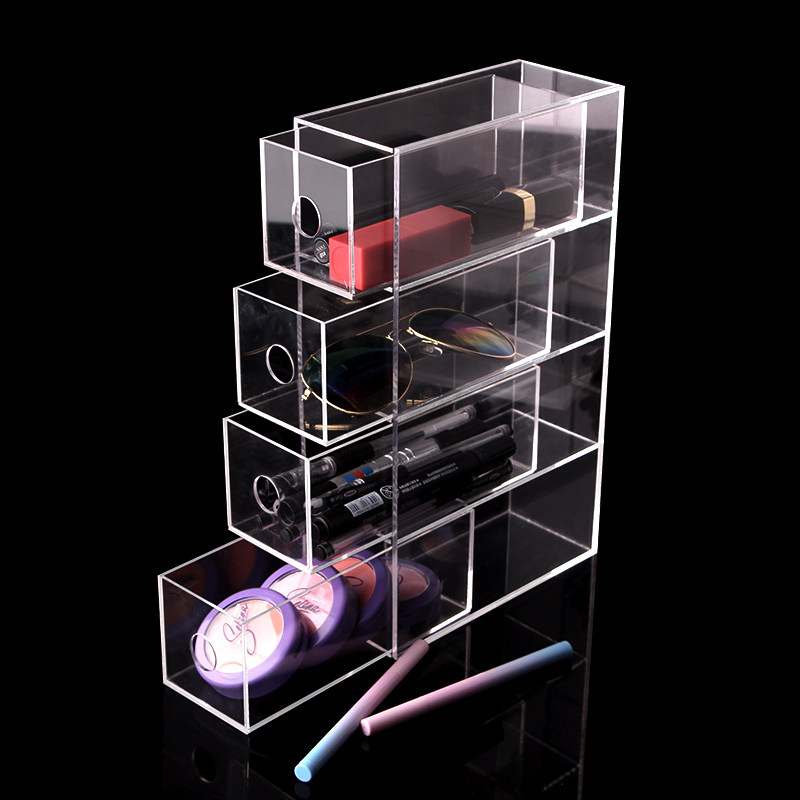 亚克妆多层陈列纸胶眼墨镜笔收纳架屉盒定做