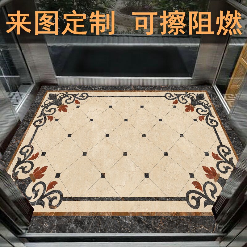 电梯轿厢地板地垫商用定星期仿理石耐磨阻燃