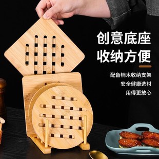 碗垫隔热垫餐桌竹垫餐垫锅垫盘子家用菜垫子防烫餐盘杯垫桌面方C