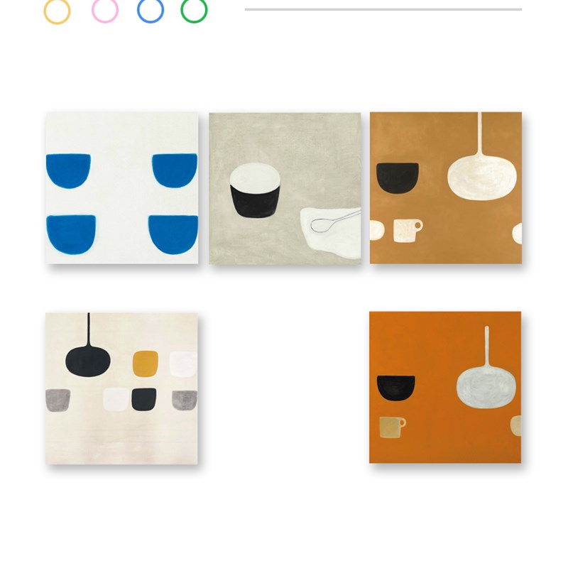 威廉斯科特艺术象尺寸餐厅画迷你框画挂画