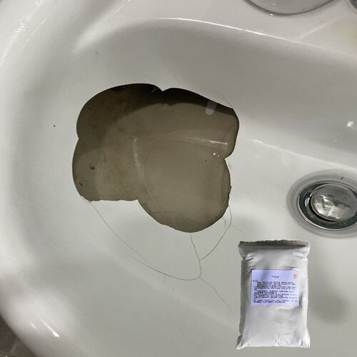 陶瓷洗手盆破洞修补胶洗脸盆破损没有碎片堵洞胶洗衣池补洞穿底胶