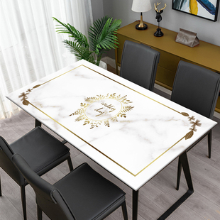 简约食品级餐桌台 简欧餐桌垫茶几桌布家用防水防油B防烫免洗新款