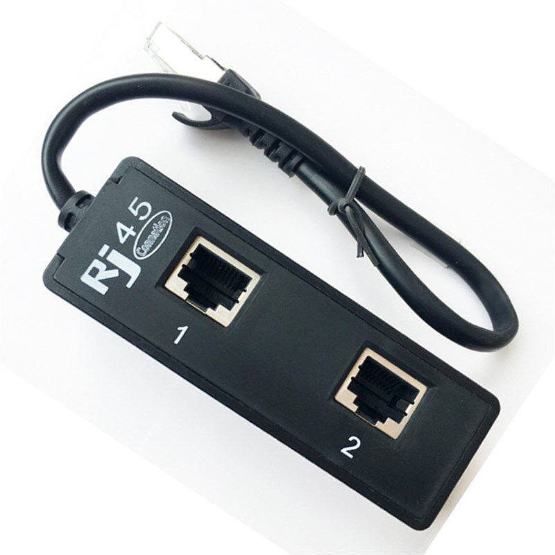 RJ45八芯网线分线器网络一分二网络延长器高品质网口一分二转接头