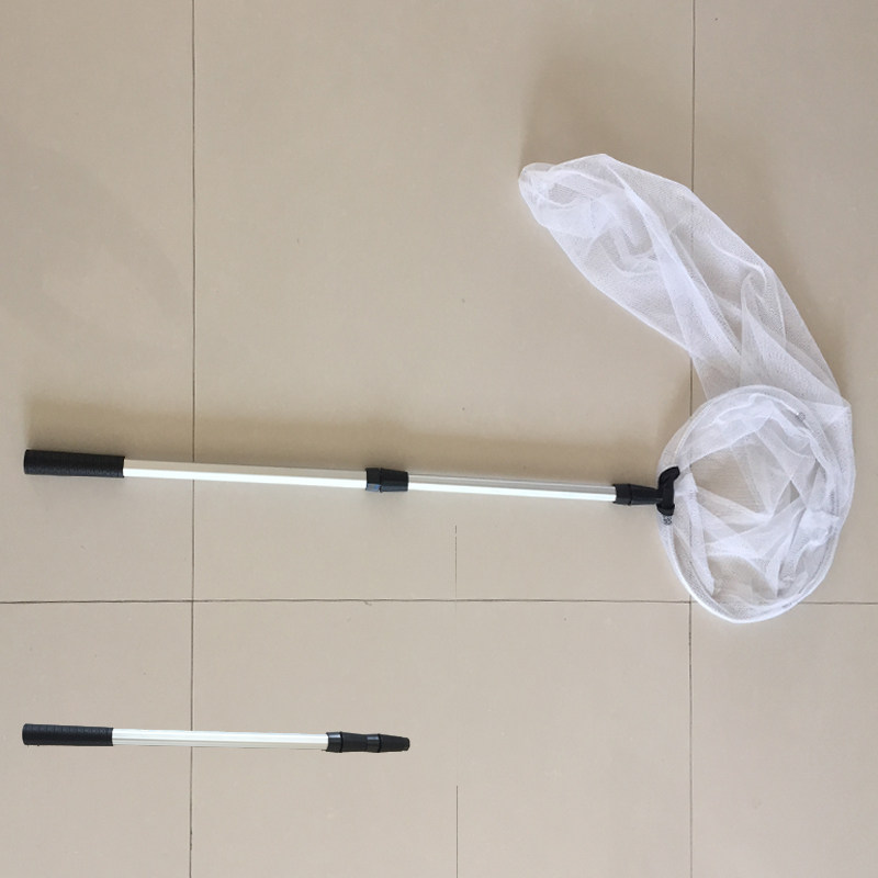 专业捕虫网铝合金可伸缩折叠捉蝴蝶蜻蜓昆虫网加长网袋1米杆1.7米