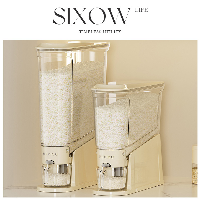 按压式米桶家用2025新款防虫防潮密封装米缸夹缝高端罐食品级米箱