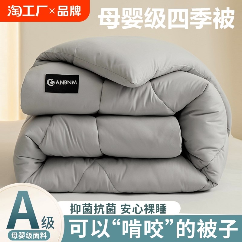 大豆纤维被子冬被加厚棉被芯春秋学生宿舍K单人夏凉空调被四季通