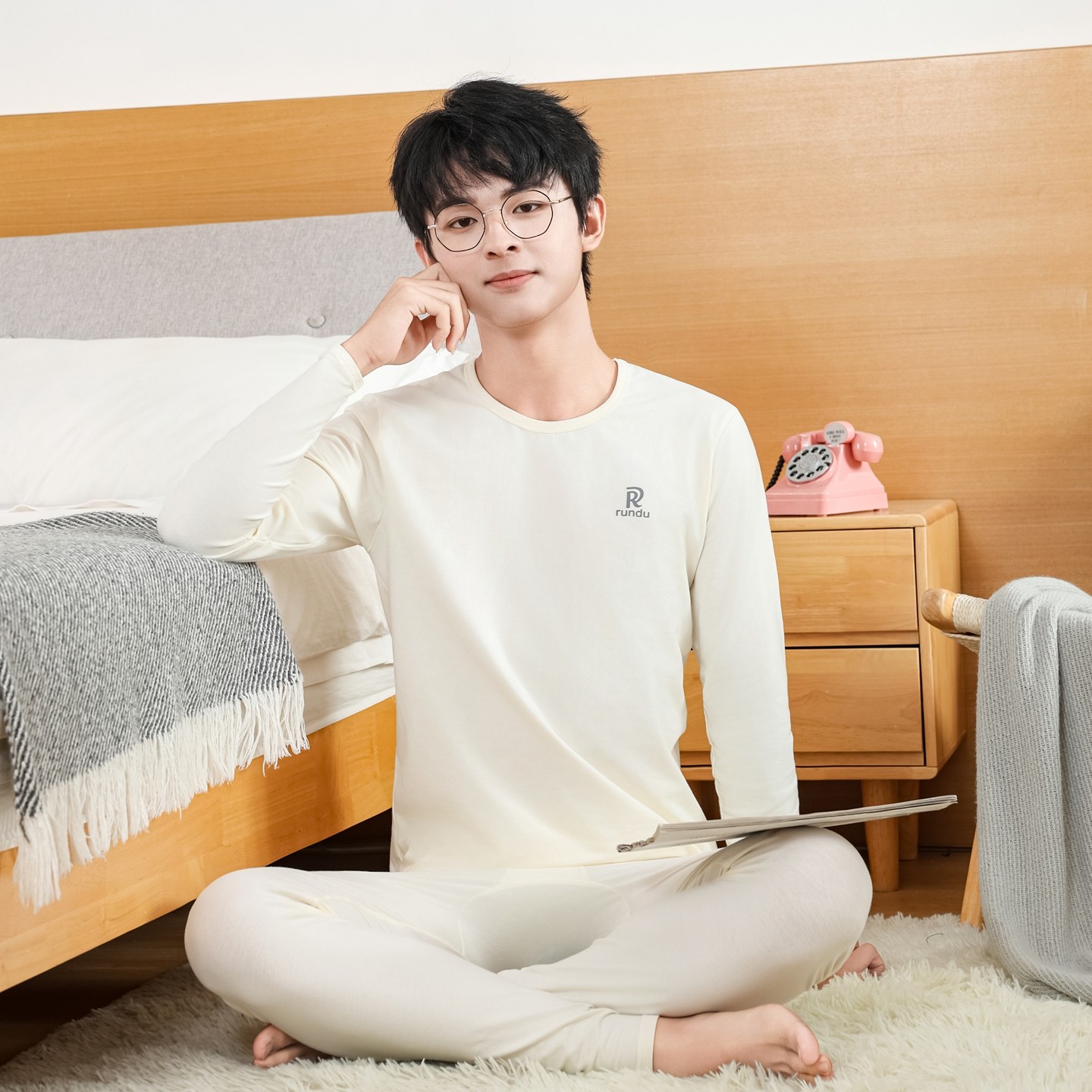 青少年男士保暖内衣套装莱卡棉秋衣秋裤中大童学生打底衫纯棉,女士内衣/男士内衣/家居服,保暖套装,淘宝优惠券,粉丝福利购,淘宝优惠卷