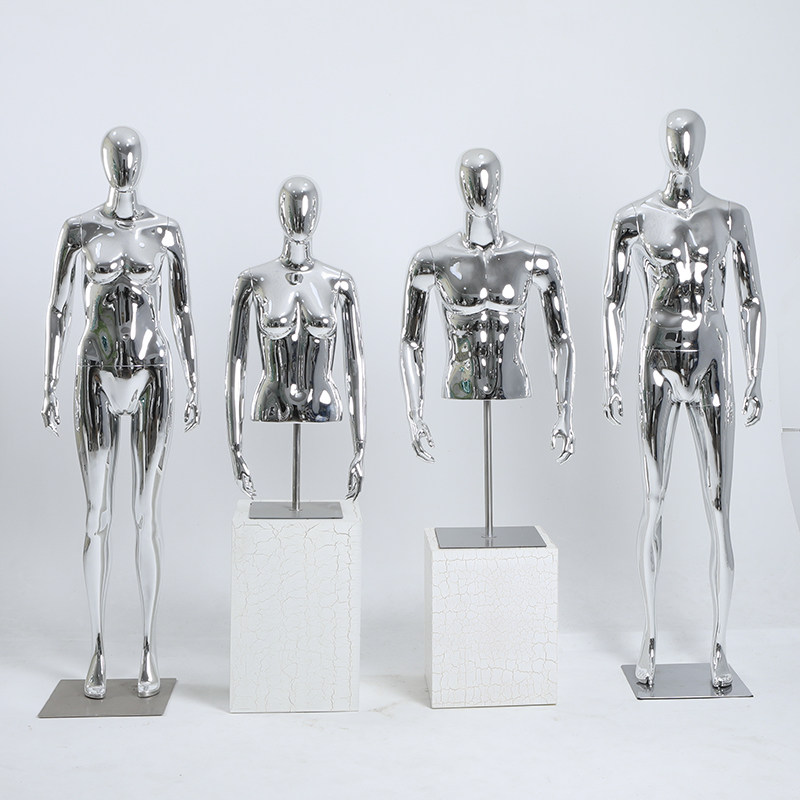 银色电镀男女儿童全身模特半身人台假人模特裤模橱窗陈列展示道具,商业/办公家具,服装模特,淘宝优惠券,粉丝福利购,淘宝优惠卷