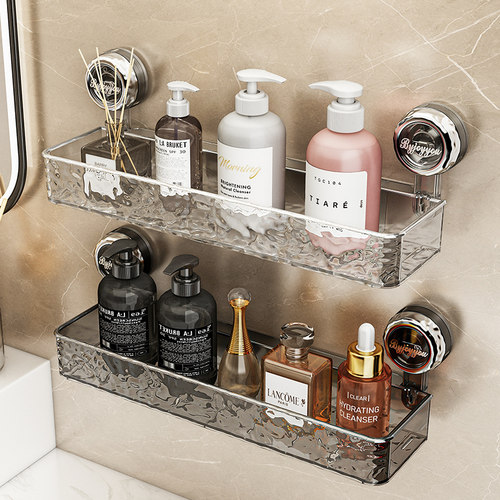 波纹吸盘置物卫生间架子浴室壁挂转角洗漱台洗手洗手间厕所免打孔