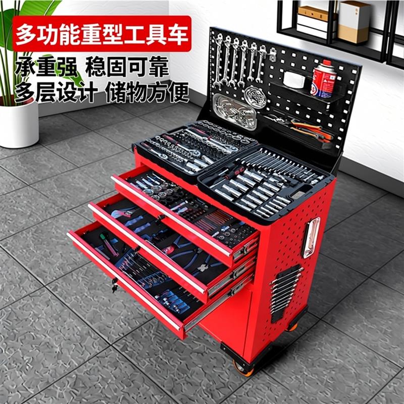 旺邦汽修工具组合 216件机修工具组 七抽工具车组合 浙江制工具组