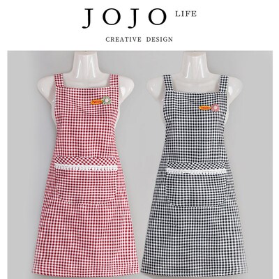 JOJOS L. PD.Wayne.围裙家用半身防油污格子时尚围腰罩衣丨韦恩