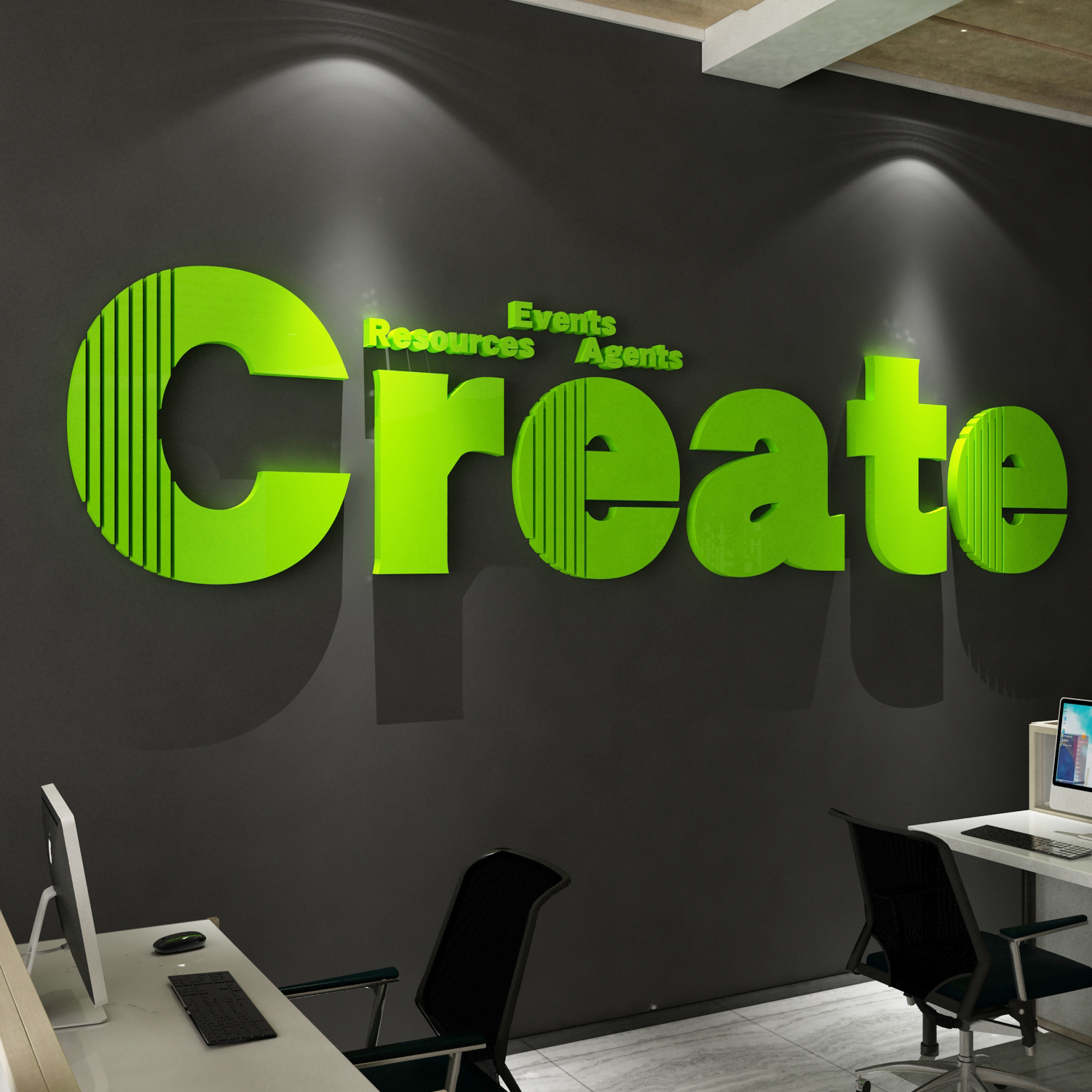 英文字母墙面贴纸办公室装饰企业文化公司背景团队激励励志标语