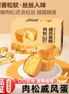 肉松戚风蛋糕面包整箱早餐蛋糕类营养健康零食休闲解馋官方旗舰店