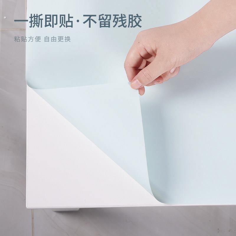厨房橱柜贴纸防水防油防潮自粘厨柜柜子柜门旧家具翻新专用肤感膜