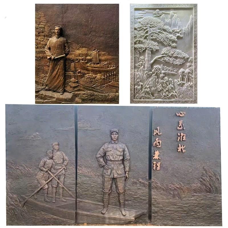 浮雕定制雕塑立体壁画石雕锻铜铸铜玻璃纤维泡沫厂家设计外墙装饰