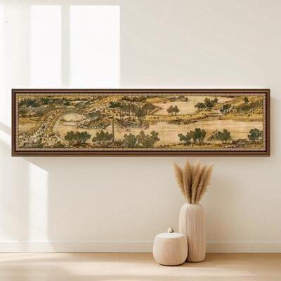 加长一米二五拼图框1000片清明上河图裱框9834长条画 画框海报框