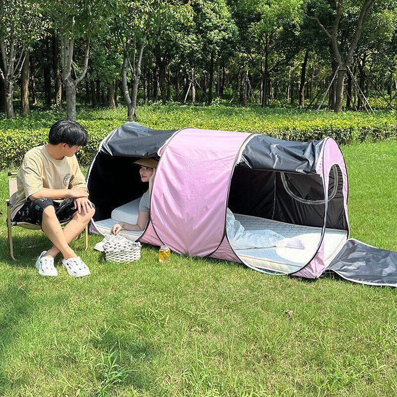 折叠遮光蚊帐免安装便携式户外防蚊迷你打地铺帐篷单人免搭建挡风