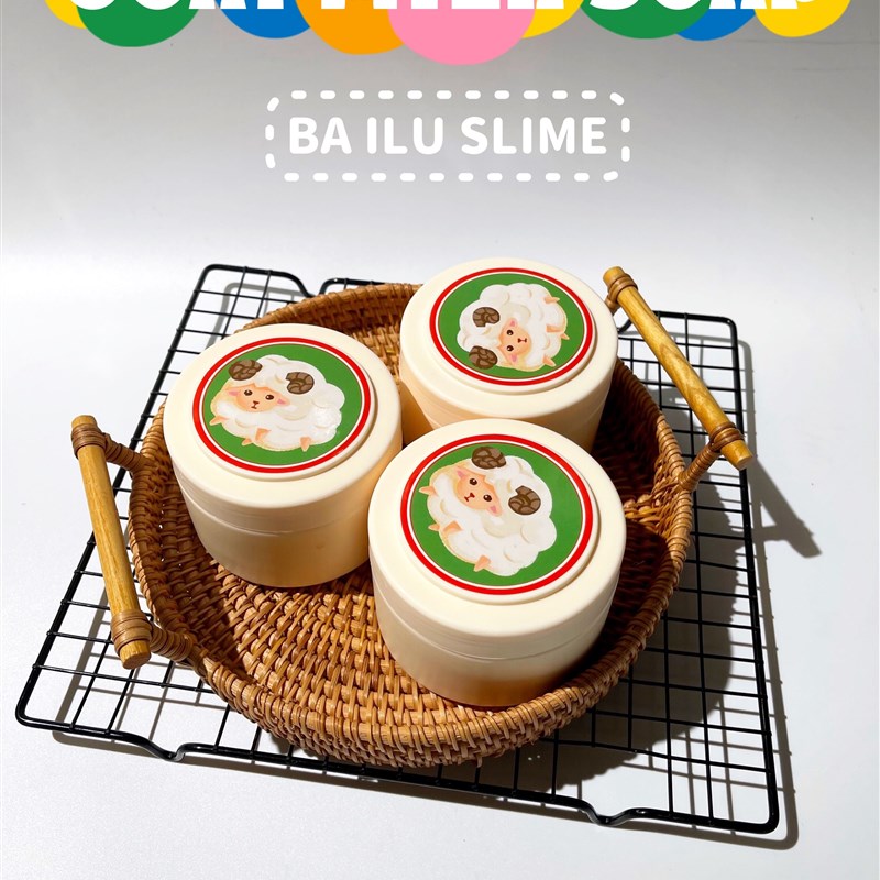 特选咩咩羊奶皂 手感质感纹路并存 白胶款实胶白露史莱姆玩具泥