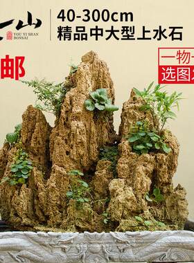 大型 吸水石 假山盆景原石天然上水石芦管石水池石头流水装饰摆件