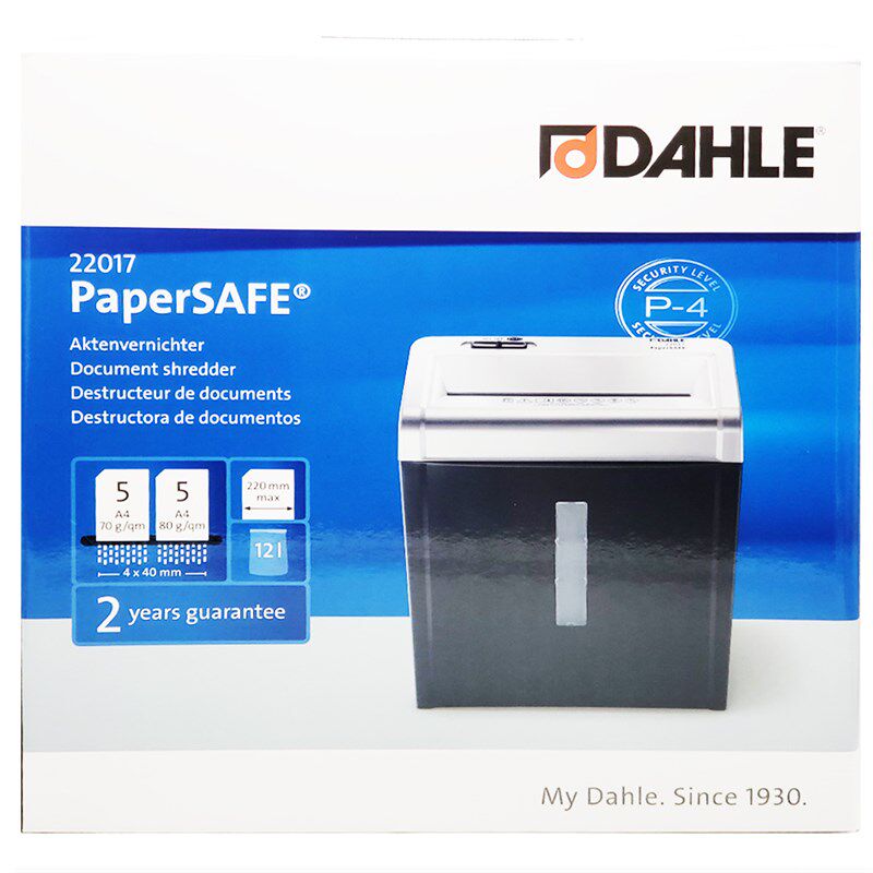 DAHLE 22017 德国达乐P4个人办公碎纸机(220mm入口)