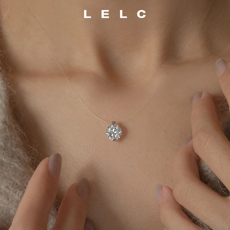 925纯银人鱼之泪项链女