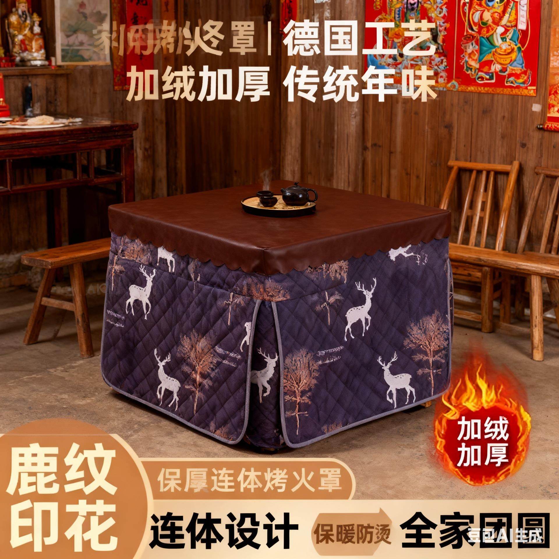 新款烤火罩加厚电炉罩烤火炉罩电暖炉套烤火被麻将机桌布棉布罩套,厨房/烹饪用具,炉罩,淘宝优惠券,粉丝福利购,淘宝优惠卷